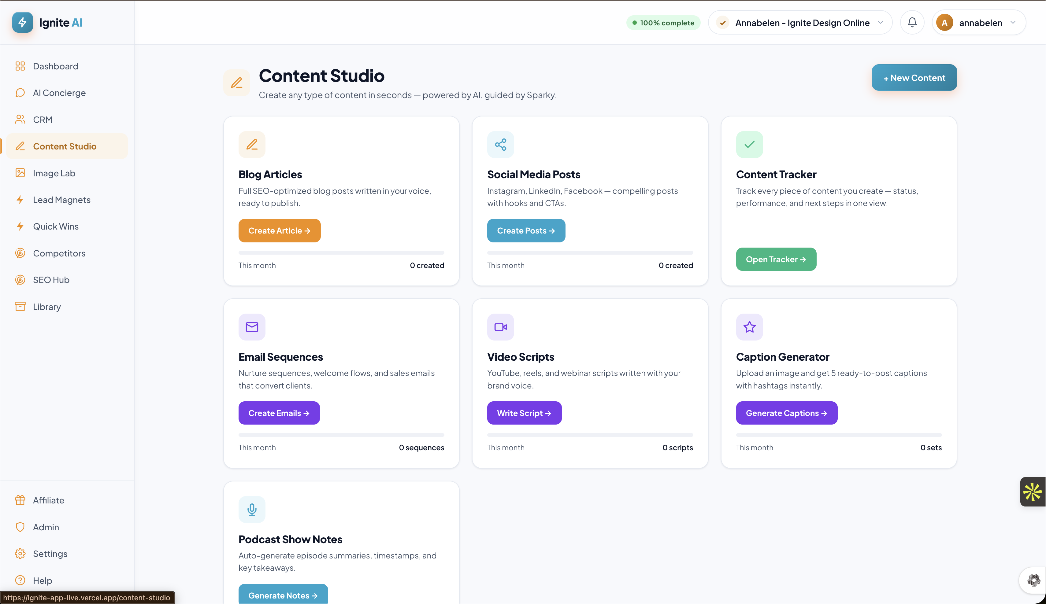 Content Studio